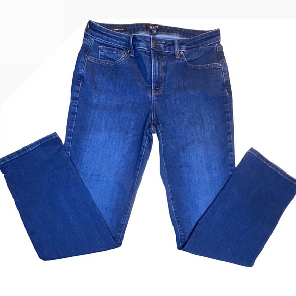 NYDJ Sheri Slim dark was Jeans 8P - Picture 3 of 9